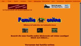What Familie-online.de website looked like in 2018 (5 years ago)