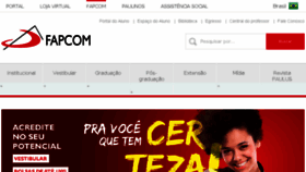 What Fapcom.com.br website looked like in 2018 (5 years ago)