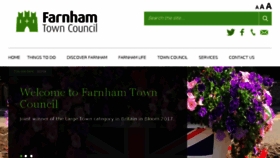 What Farnham.gov.uk website looked like in 2018 (5 years ago)