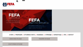 What Fefa.edu.rs website looked like in 2018 (5 years ago)
