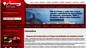 What Fenac.org.br website looked like in 2018 (5 years ago)