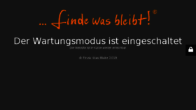 What Findewasbleibt.de website looked like in 2018 (5 years ago)
