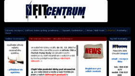 What Fitcentrumchrudim.cz website looked like in 2018 (5 years ago)