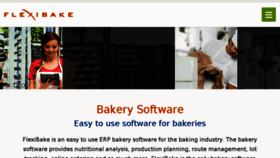 What Flexibake.com website looked like in 2018 (5 years ago)