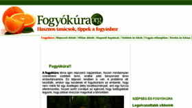 What Fogyokura.org website looked like in 2018 (6 years ago)