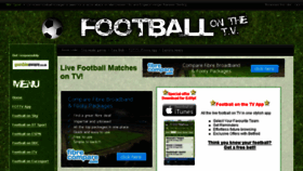 What Footballonthetv.co.uk website looked like in 2018 (5 years ago)