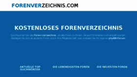 What Forenverzeichnis.com website looked like in 2018 (5 years ago)