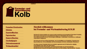 What Formularverlag-kolb.de website looked like in 2018 (5 years ago)