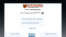 What Foxtrotonline.com website looked like in 2018 (5 years ago)