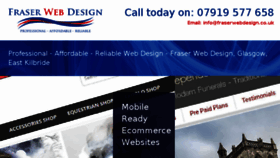 What Fraserwebdesign.co.uk website looked like in 2018 (5 years ago)