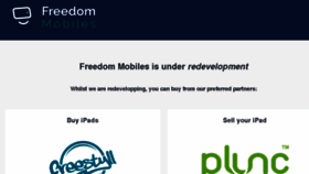 What Freedom-mobiles.co.uk website looked like in 2018 (5 years ago)