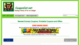 What Freebiecat.com website looked like in 2018 (5 years ago)