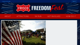 What Friscofreedomfest.org website looked like in 2018 (5 years ago)