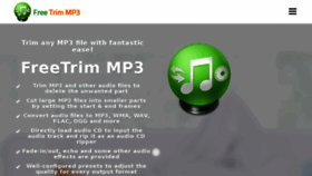 What Freetrimmp3.com website looked like in 2018 (5 years ago)