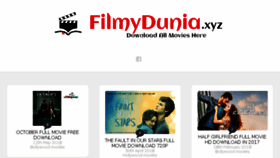 What Filmydunia.xyz website looked like in 2018 (5 years ago)