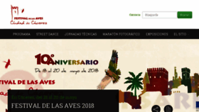 What Festivaldelasavescaceres.com website looked like in 2018 (5 years ago)