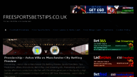 What Freesportsbetstips.co.uk website looked like in 2018 (5 years ago)