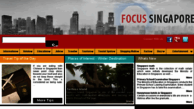 What Focussingapore.com website looked like in 2018 (5 years ago)