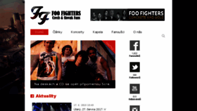 What Foofightersfans.cz website looked like in 2018 (5 years ago)