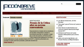 What Ficcionbreve.org website looked like in 2018 (5 years ago)