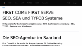 What First-come-first-serve.de website looked like in 2018 (5 years ago)