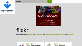 What Flickr.en.uptodown.com website looked like in 2018 (5 years ago)