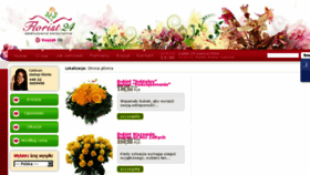What Florist24.pl website looked like in 2018 (5 years ago)