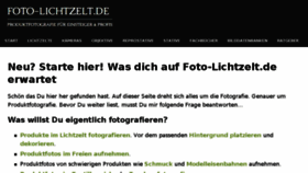 What Foto-lichtzelt.de website looked like in 2018 (5 years ago)