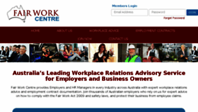 What Fairworkcentre.com.au website looked like in 2018 (5 years ago)