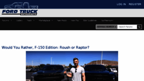 What Ford-trucks.com website looked like in 2018 (5 years ago)