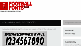 What Footballfonts.com website looked like in 2018 (5 years ago)