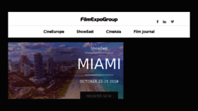 What Filmexpos.com website looked like in 2018 (5 years ago)