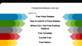 What Freepressrelease.com.au website looked like in 2018 (5 years ago)