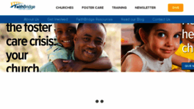 What Faithbridgefostercare.org website looked like in 2018 (5 years ago)