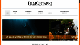 What Filmontario.ca website looked like in 2018 (5 years ago)