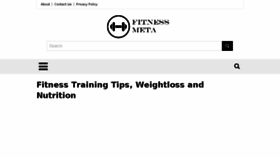 What Fitnessmeta.com website looked like in 2018 (5 years ago)