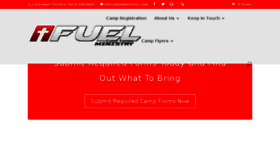 What Fuelministry.com website looked like in 2018 (5 years ago)