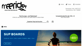 What Freeridershop.de website looked like in 2018 (5 years ago)