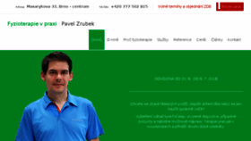 What Fyzioterapievpraxi.cz website looked like in 2018 (5 years ago)