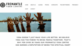 What Fremantleyoga.com website looked like in 2018 (5 years ago)
