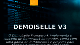 What Frameworkdemoiselle.gov.br website looked like in 2018 (5 years ago)