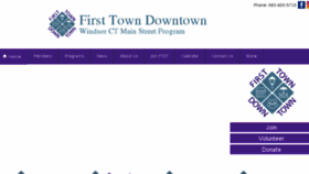 What Firsttowndowntown.org website looked like in 2018 (7 years ago)