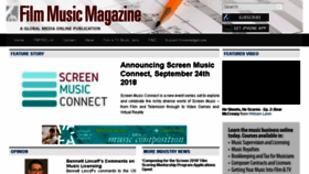 What Filmmusicmag.com website looked like in 2018 (5 years ago)