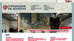 What Fondazionedeagostini.it website looked like in 2018 (5 years ago)