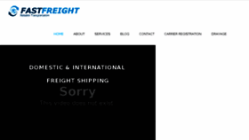 What Fasterfreight.com website looked like in 2018 (5 years ago)