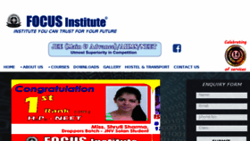 What Focusinstitutechd.com website looked like in 2018 (5 years ago)