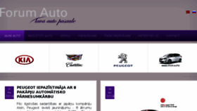 What Forumauto.lv website looked like in 2018 (5 years ago)
