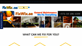 What Fixwix.ae website looked like in 2018 (5 years ago)