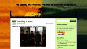 What Franciscan.org.au website looked like in 2018 (5 years ago)