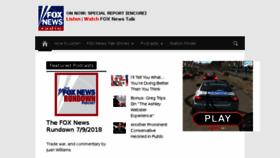 What Foxnewsradio.com website looked like in 2018 (5 years ago)